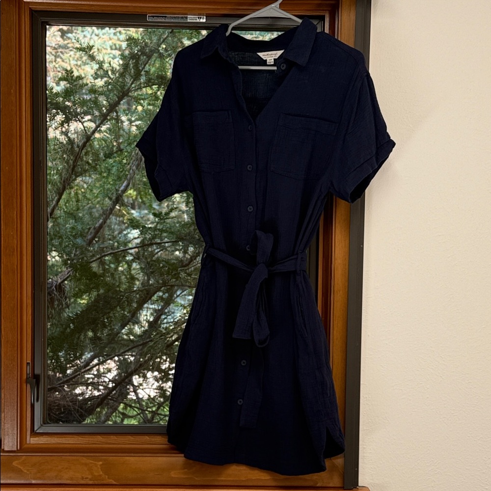 Vintage Midnight Blue Mini Dress
